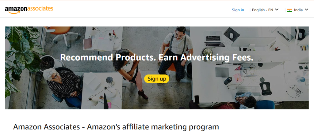 amazon associate program